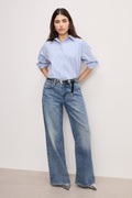 Luxury GOOD EASE PETITE RELAXED JEANS INDIGO575
