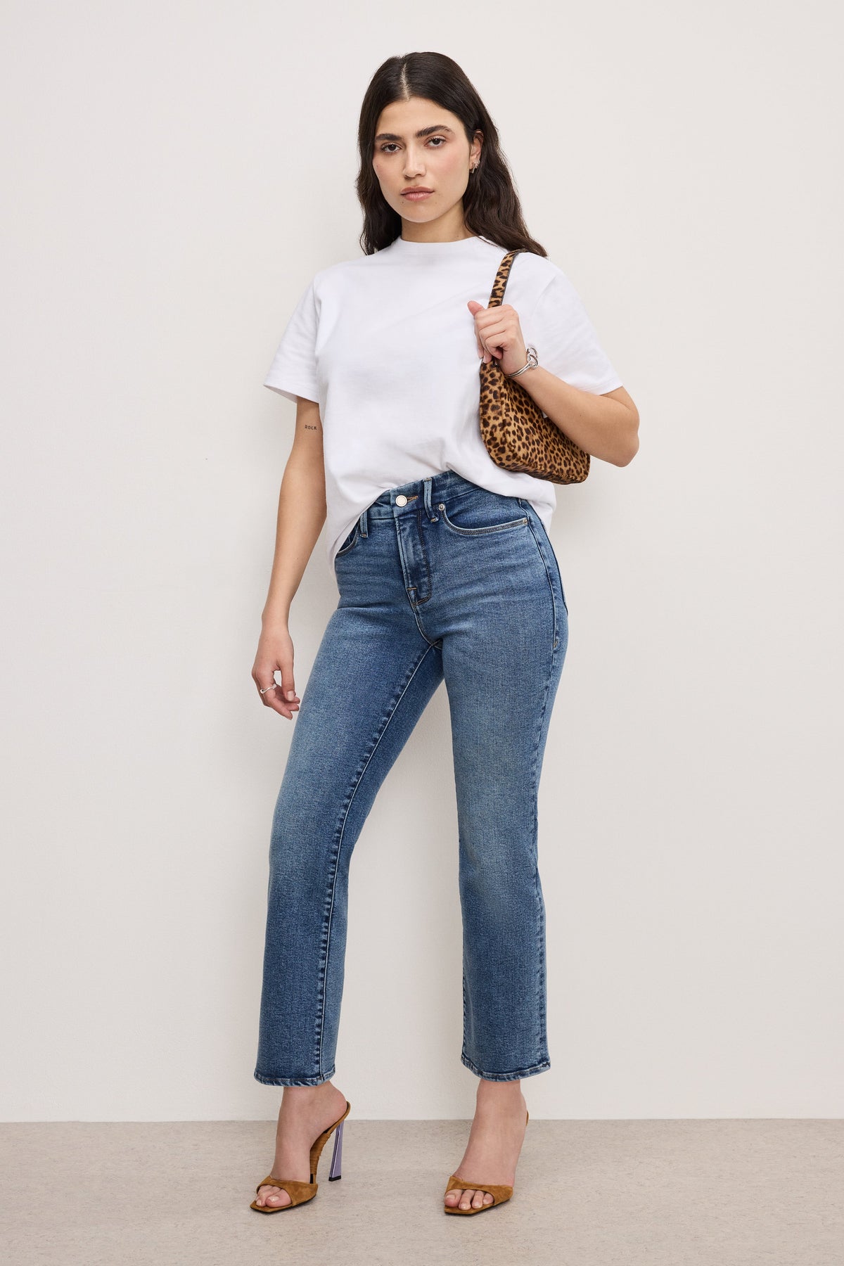 Luxury GOOD PETITE STRAIGHT COMPRESSION JEANS INDIGO254