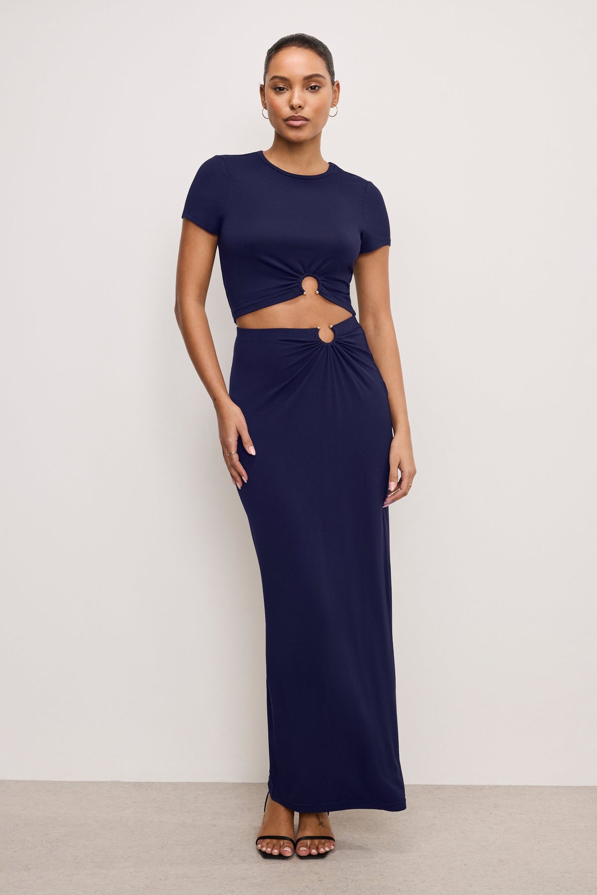 Luxury STRETCH JERSEY MAXI SKIRT HORIZON INK