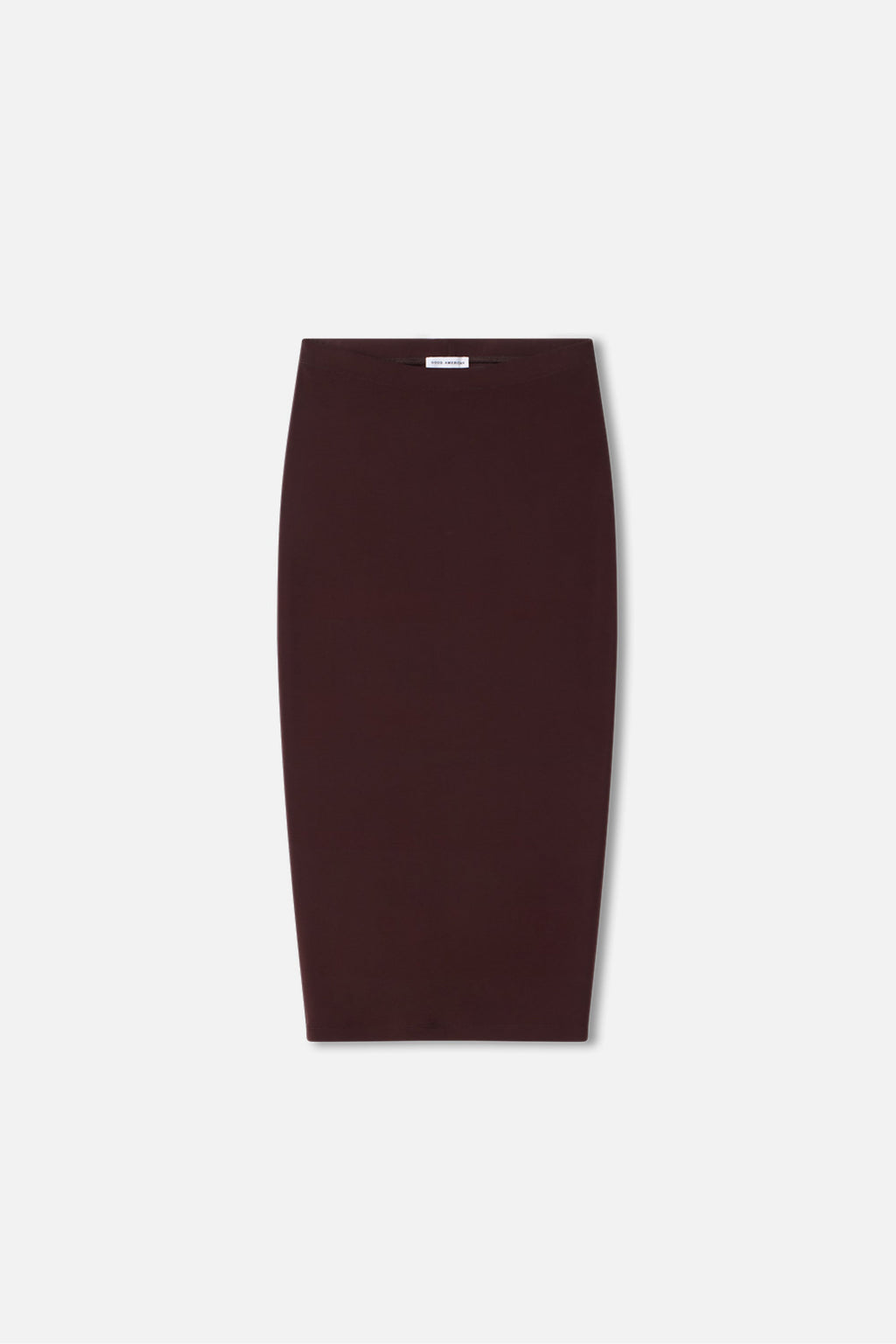 Luxury MATTE JERSEY MIDI PENCIL SKIRT BARK003