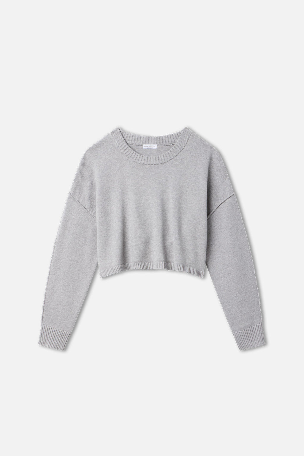 Luxury COZY KNIT CREW NECK MELANGE GREY