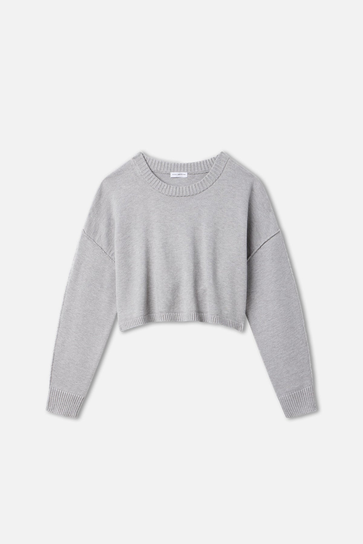 Luxury COZY KNIT CREW NECK MELANGE GREY