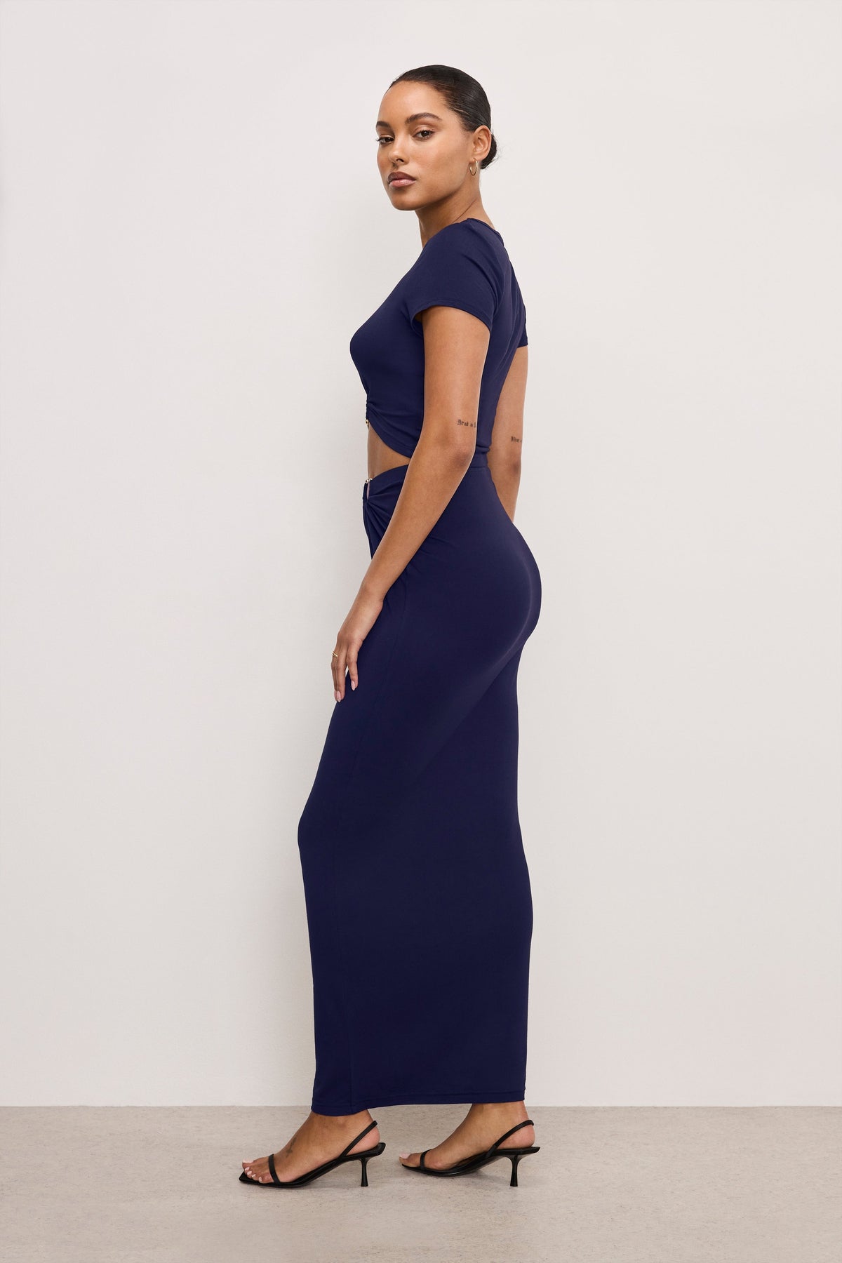 Luxury STRETCH JERSEY MAXI SKIRT HORIZON INK