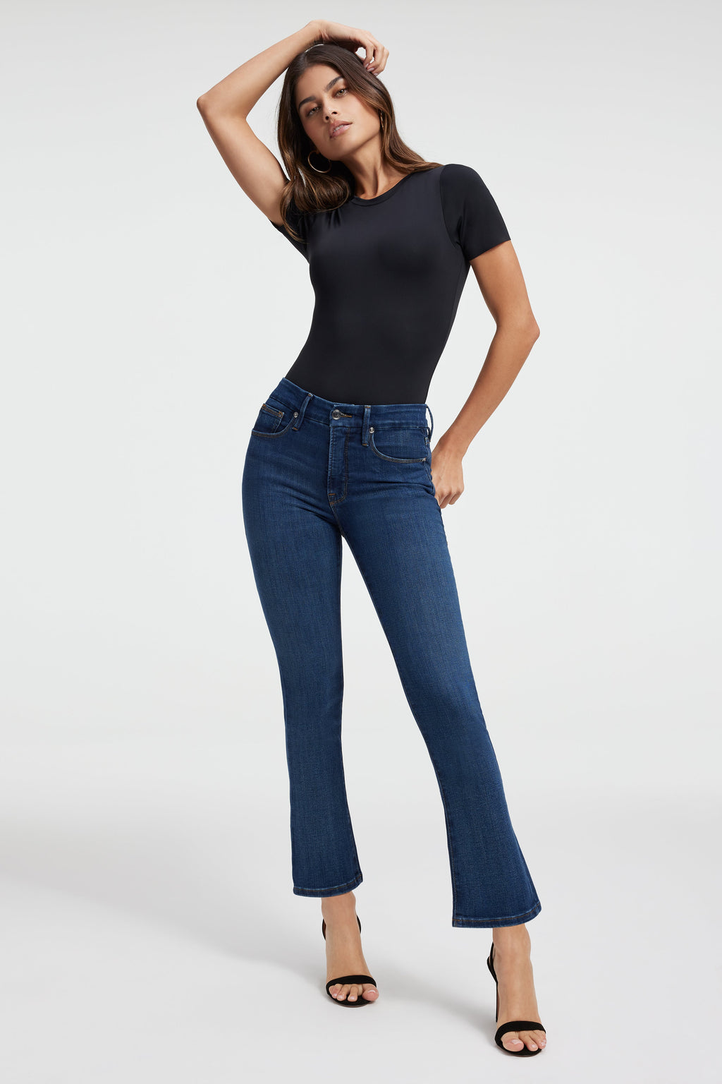 Luxury GOOD LEGS STRAIGHT JEANS BLUE004