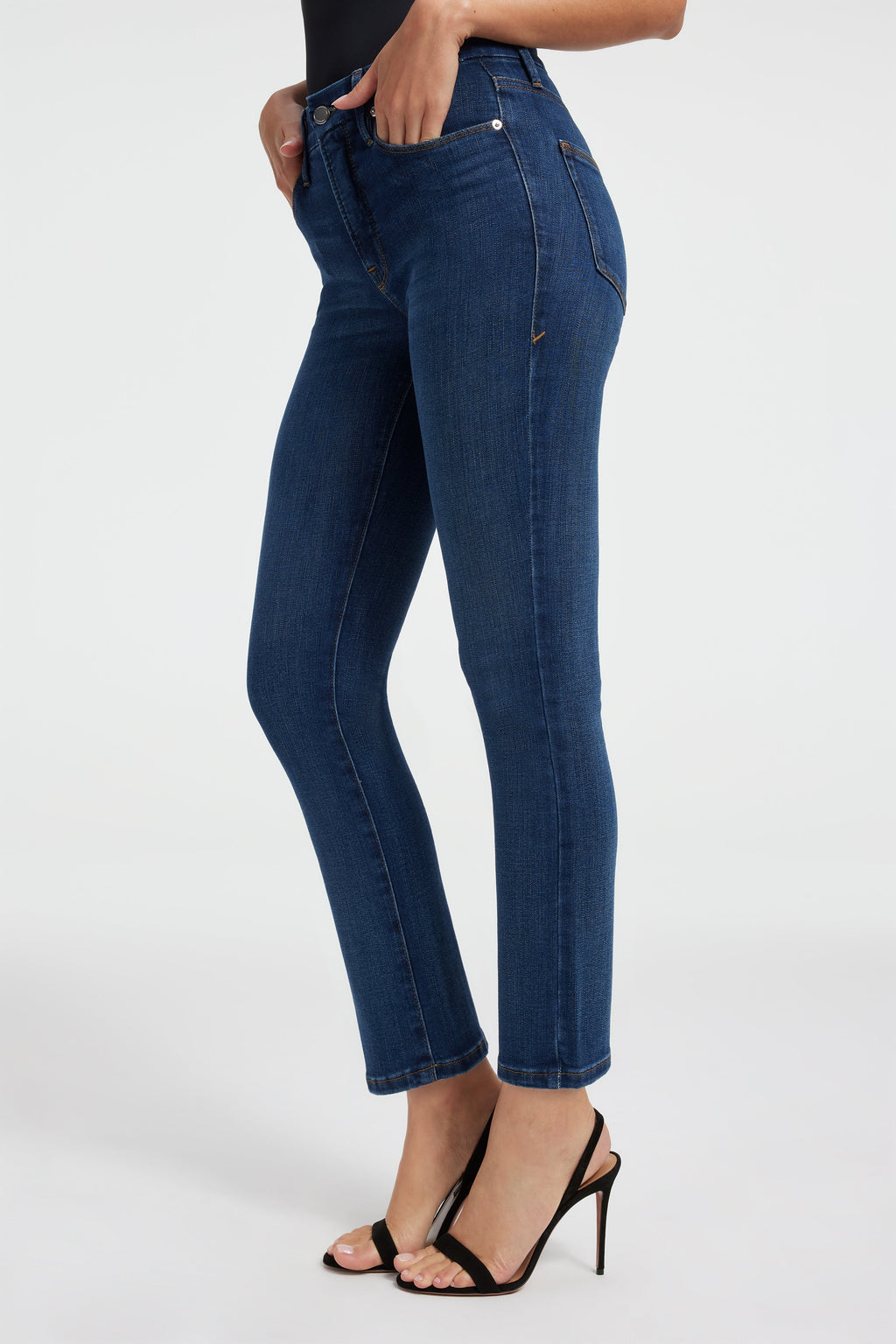 Luxury GOOD LEGS STRAIGHT JEANS BLUE004