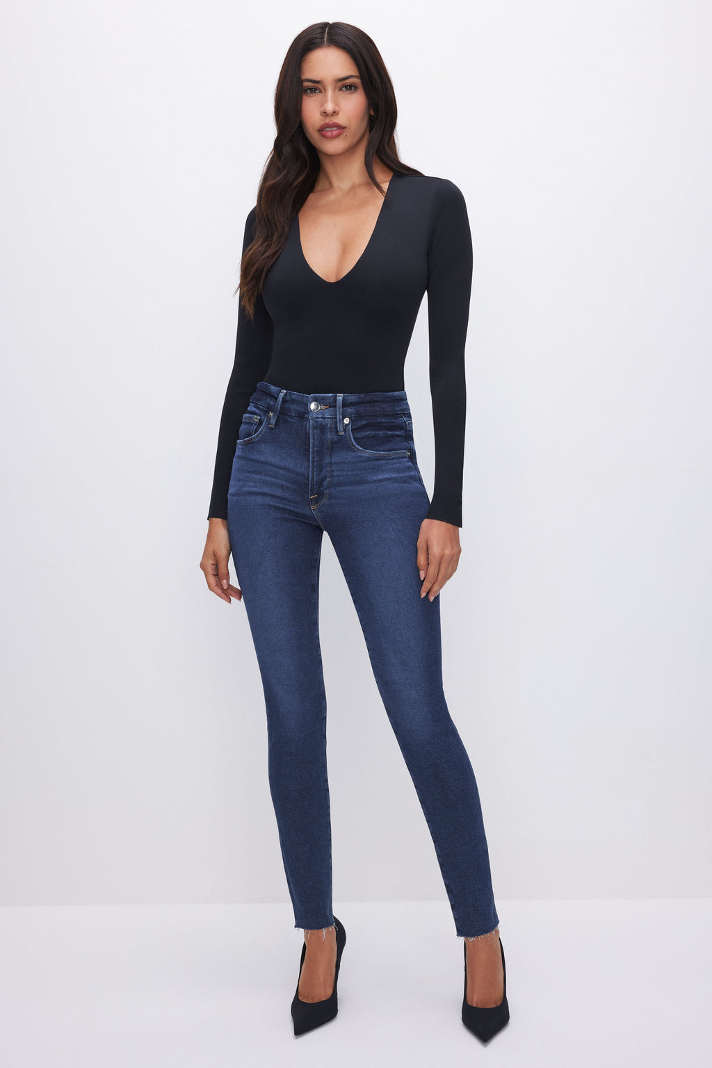 Luxury GOOD LEGS SKINNY JEANS BLUE866