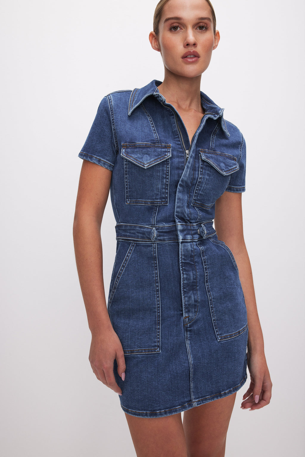 Luxury FIT FOR SUCCESS MINI DRESS INDIGO594