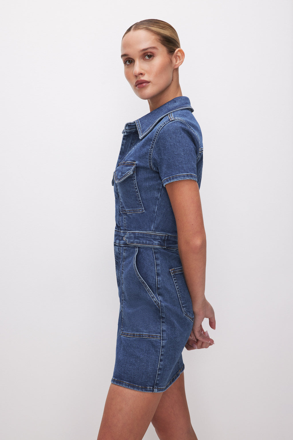 Luxury FIT FOR SUCCESS MINI DRESS INDIGO594