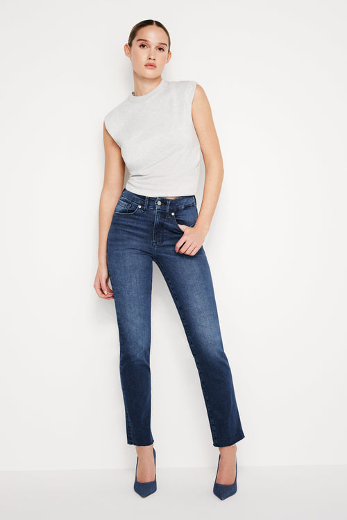 Luxury ALWAYS FITS GOOD CLASSIC SLIM STRAIGHT JEANS INDIGO446
