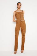 Luxury TWILL SKINNY CARGO PANTS CANYON003