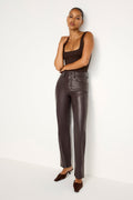 Luxury GOOD ICON FAUX LEATHER PANTS BARK003