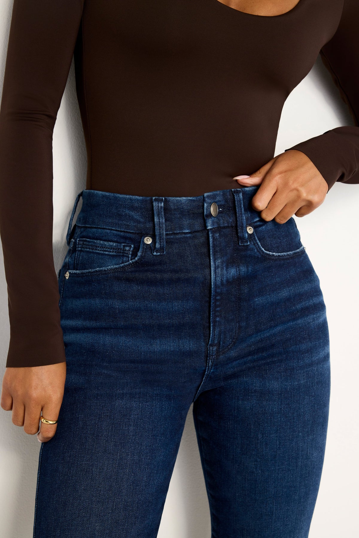 Luxury ALWAYS FITS GOOD CURVE STRAIGHT JEANS INDIGO707