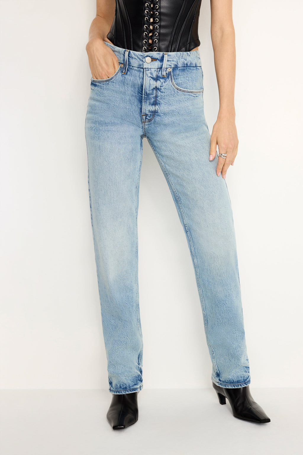 Luxury GOOD ICON STRAIGHT JEANS INDIGO712