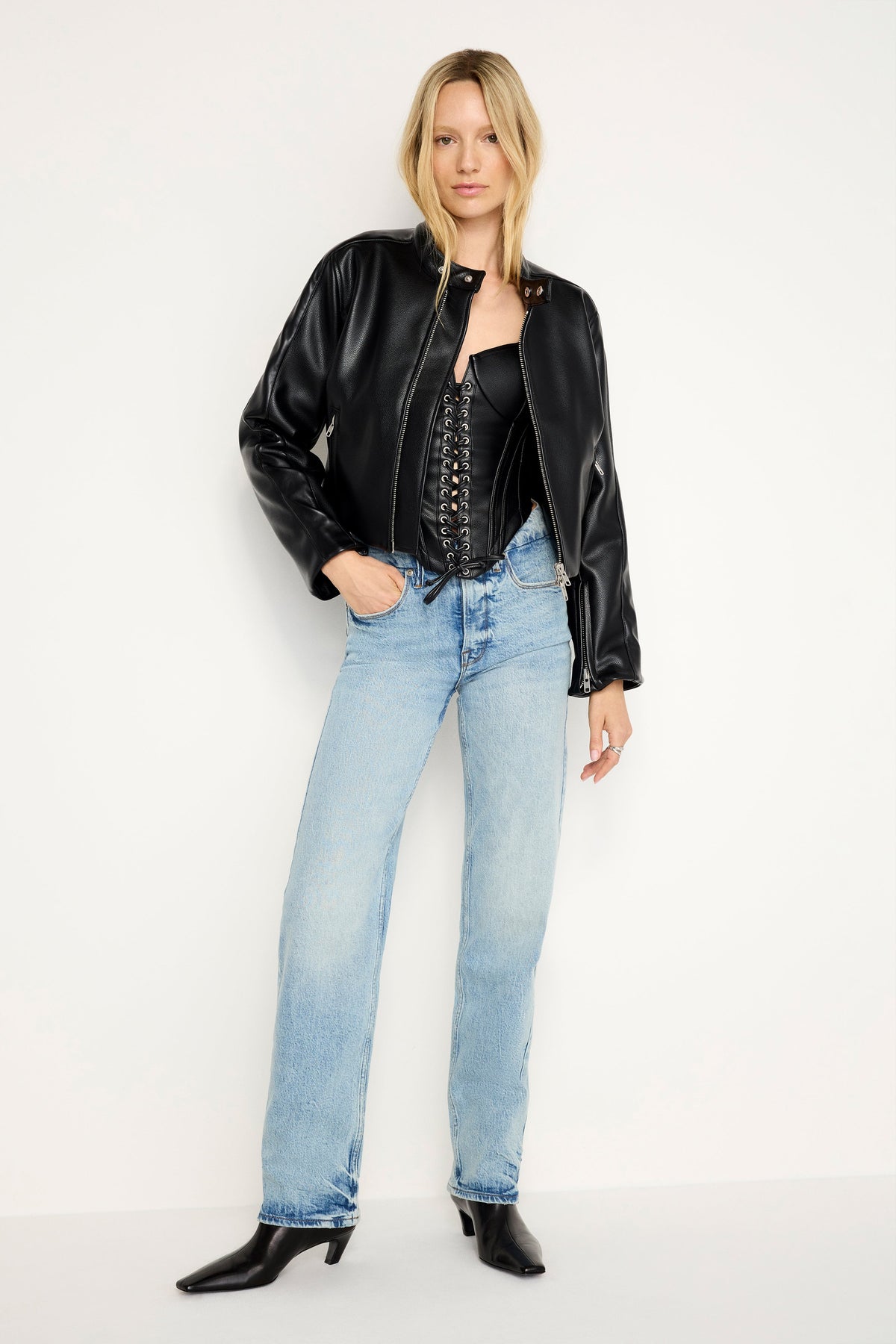 Luxury GOOD ICON STRAIGHT JEANS INDIGO712