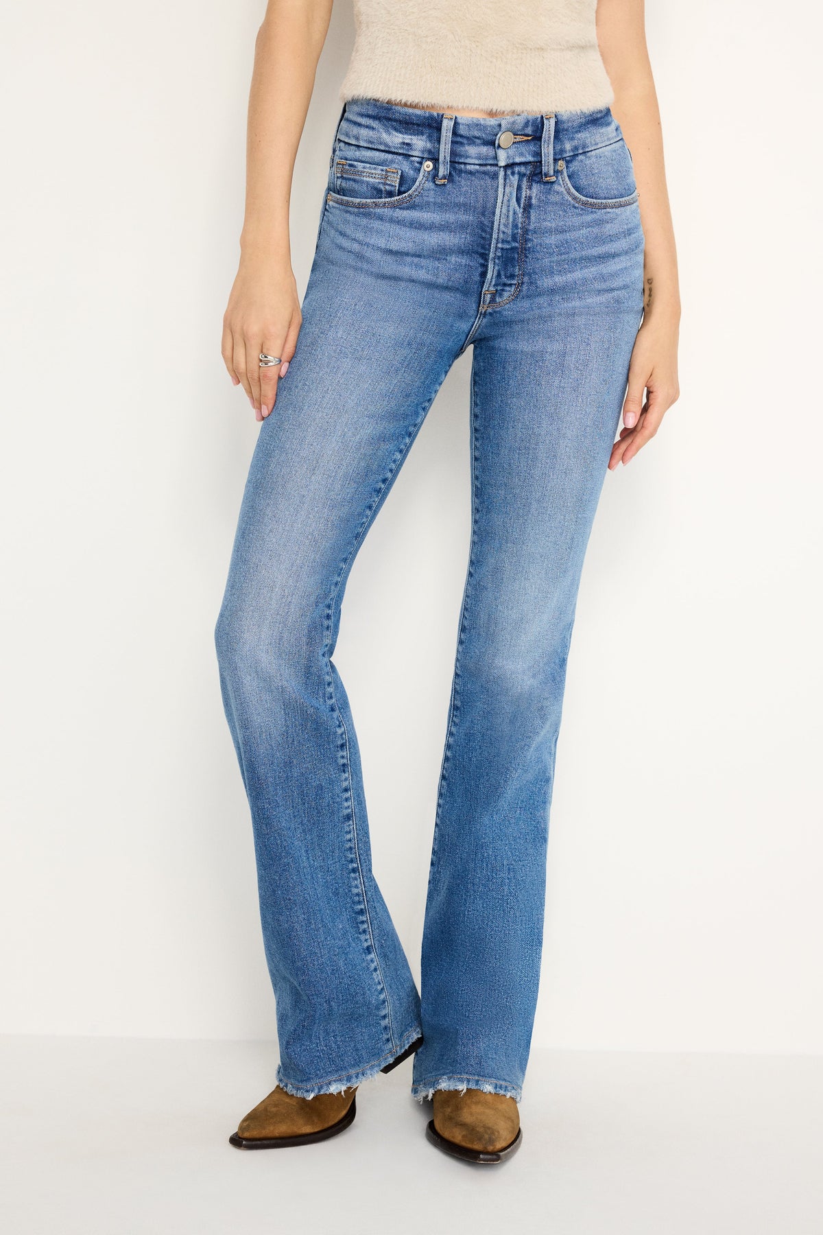 Luxury GOOD CLASSIC SLIM BOOTCUT JEANS INDIGO692