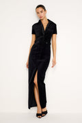 Luxury VELVET FIT FOR SUCCESS MAXI BLACK001