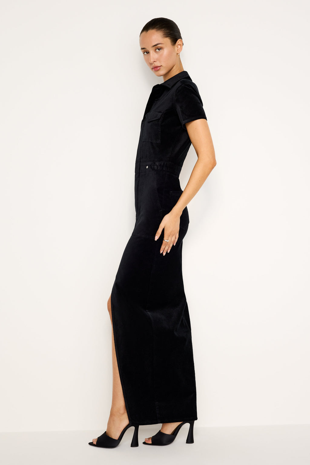 Luxury VELVET FIT FOR SUCCESS MAXI BLACK001