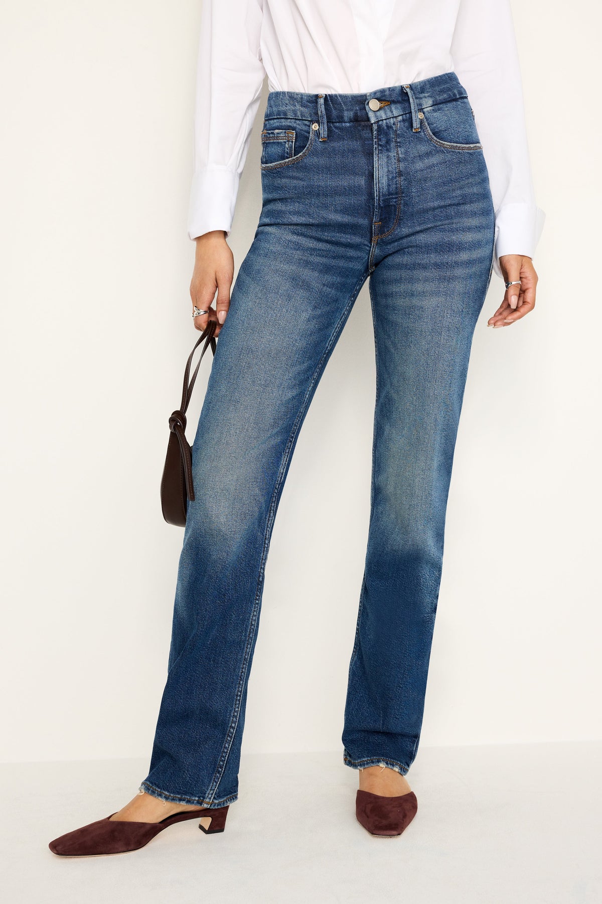 Luxury GOOD ICON STRAIGHT JEANS INDIGO605