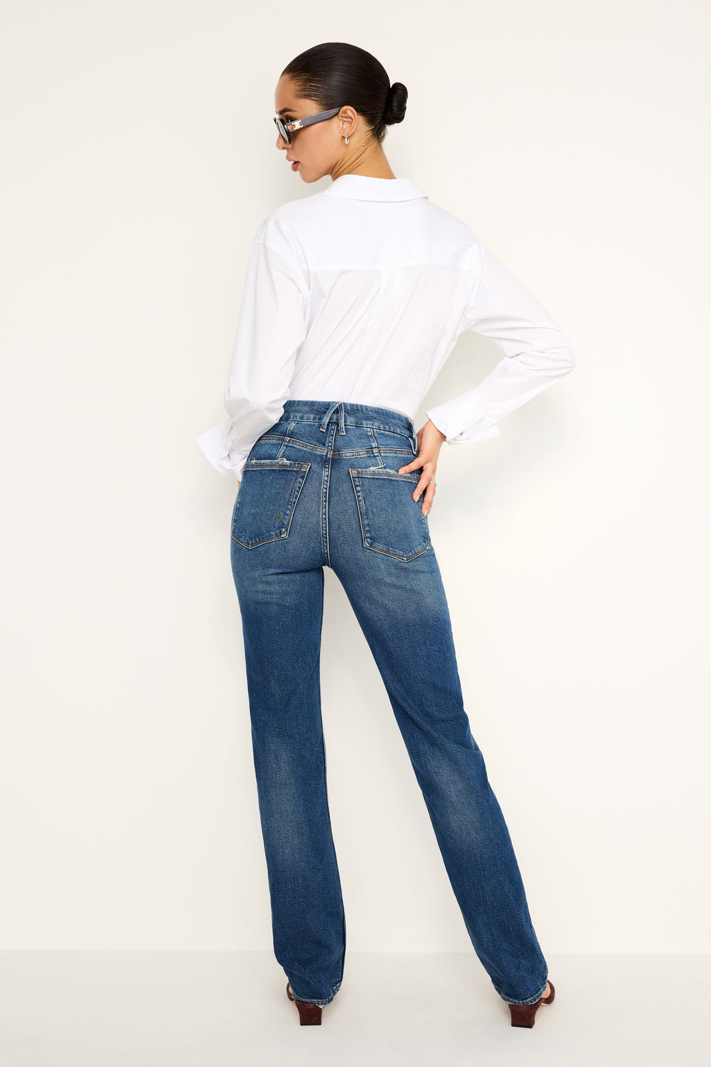 Luxury GOOD ICON STRAIGHT JEANS INDIGO605