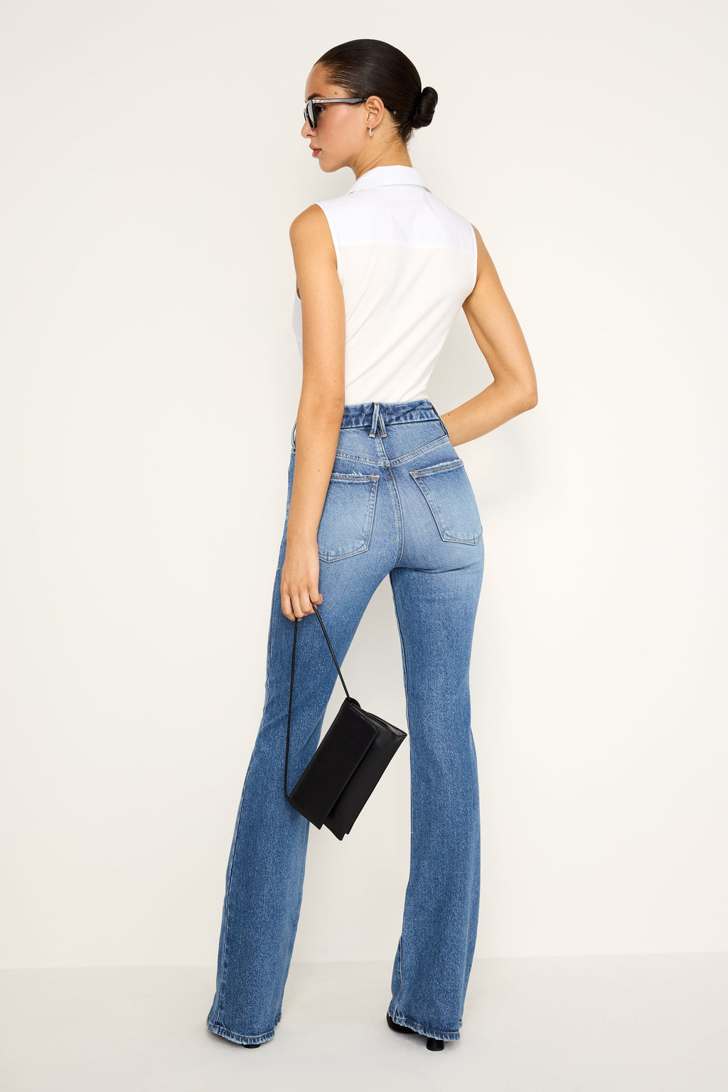 Luxury SOFT TECH GOOD PETITE BOOTCUT JEANSINDIGO627