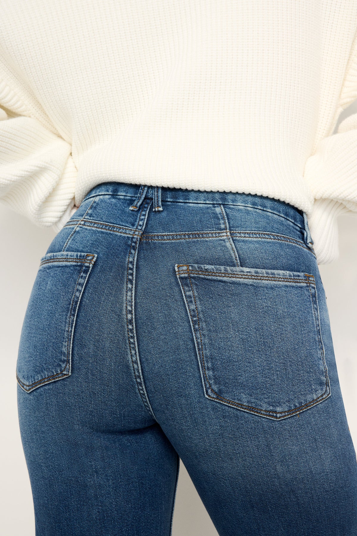 Luxury GOOD ICON STRAIGHT JEANS INDIGO605