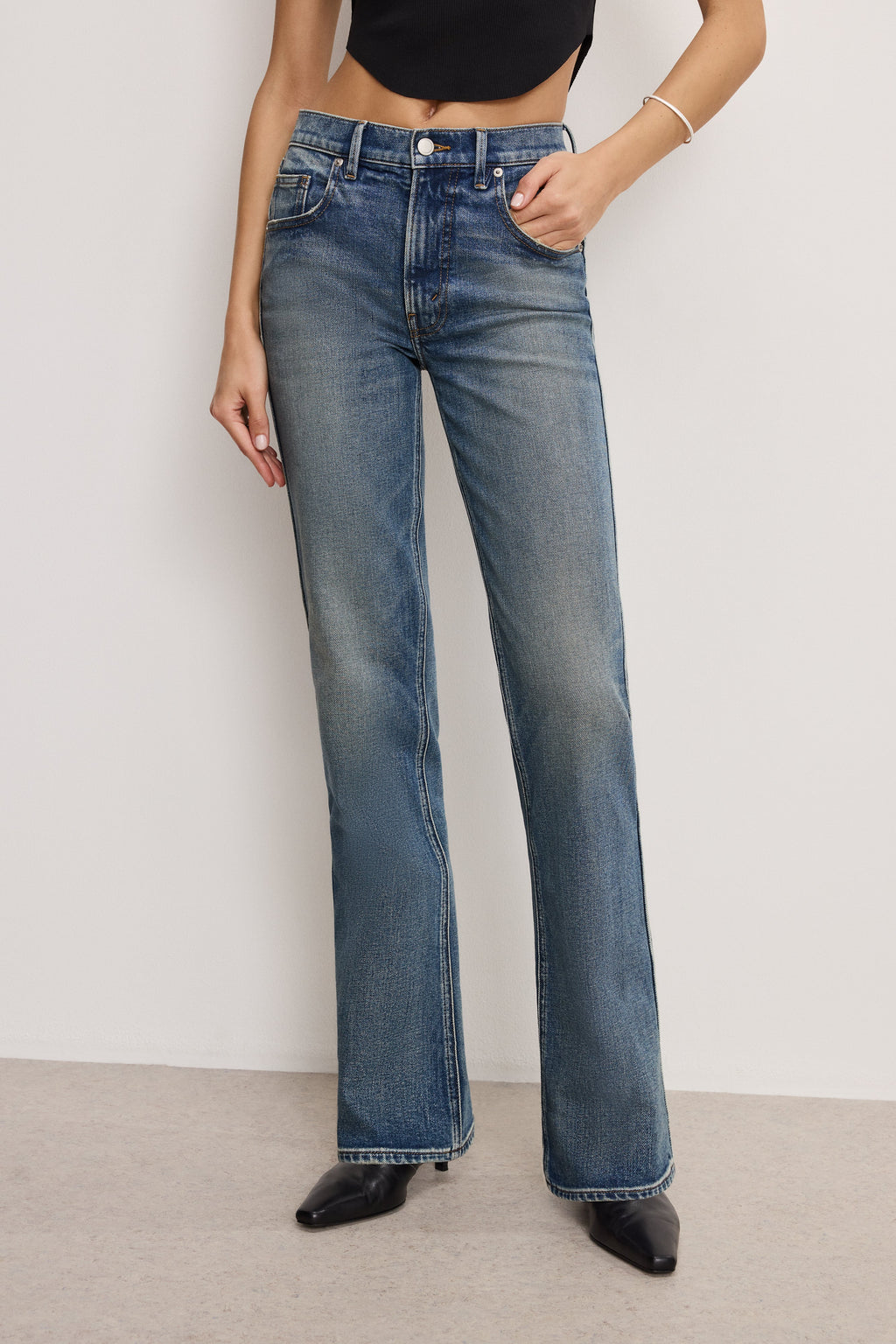 Luxury GOOD COWBOY BOOTCUT JEANS INDIGO783