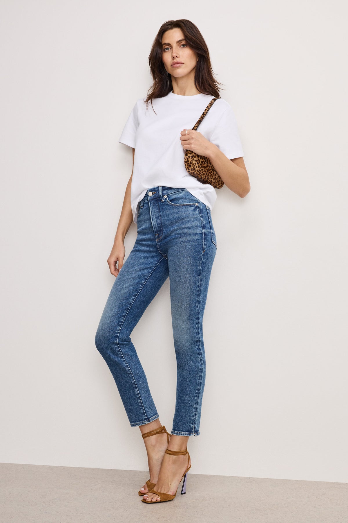 Luxury COTTON CLASSIC TEE WHITE001