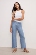 Luxury SOFT TECH GOOD SKATE WIDE CROPPED JEANS INDIGO860