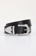 Luxury CLASSIC WESTERN BELT BLACK001