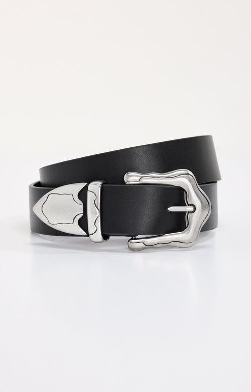Luxury CLASSIC WESTERN BELT BLACK001