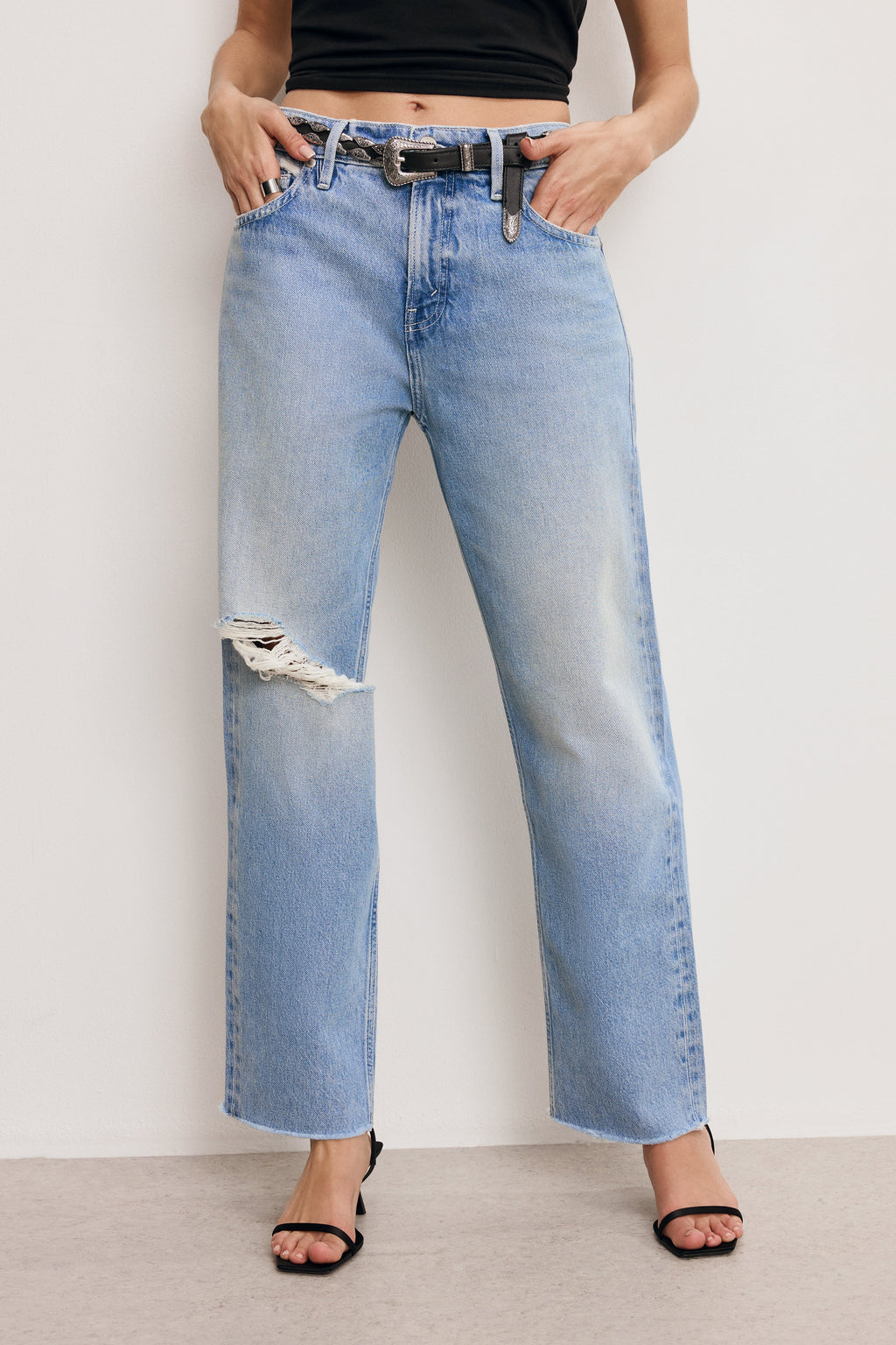 Luxury GOOD RELAXED STRAIGHT JEANS INDIGO887