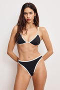 Luxury COMPRESSION PERFECT FIT BIKINI TOP BLACK001