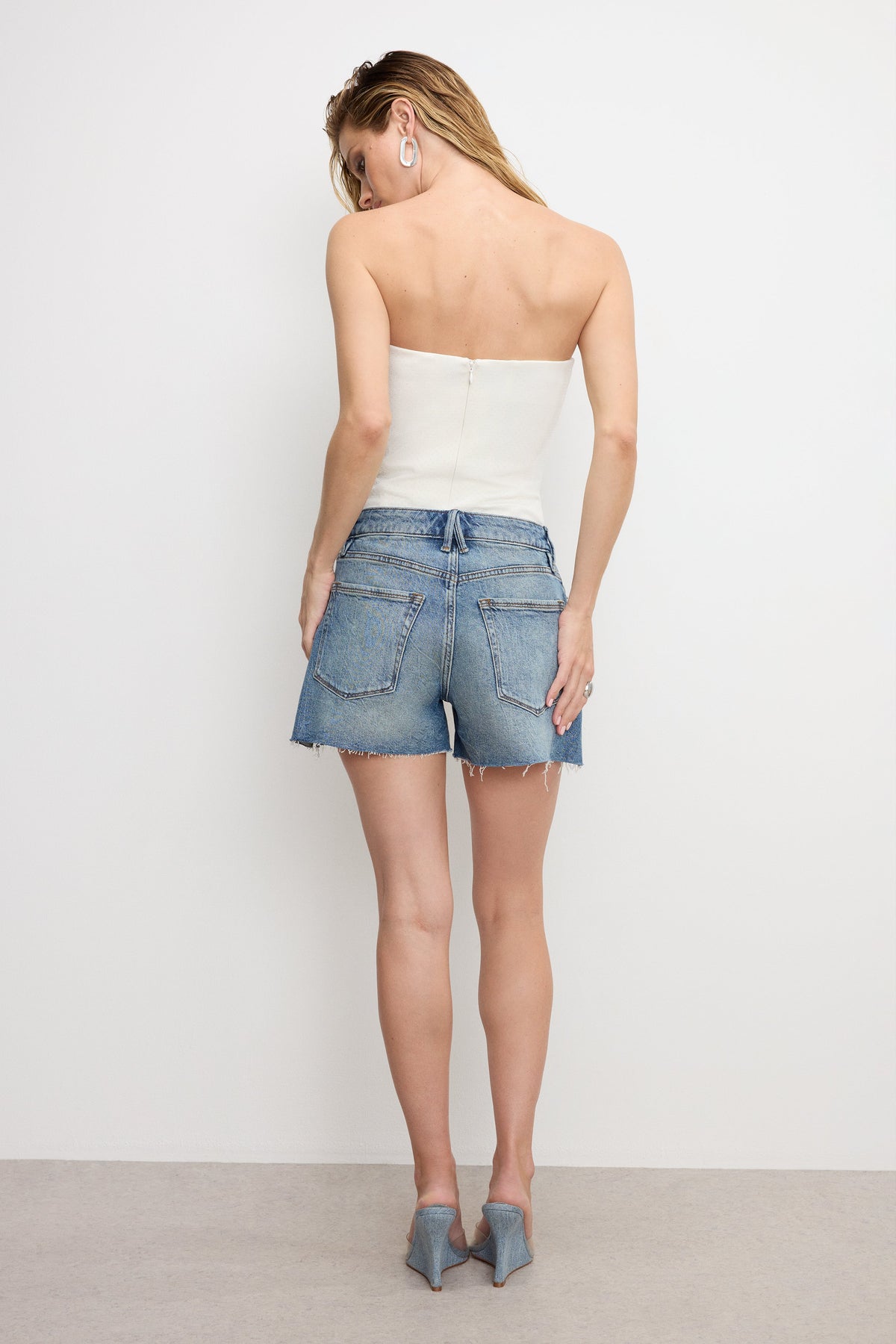 Luxury GOOD GIRLFRIEND SHORTS INDIGO804