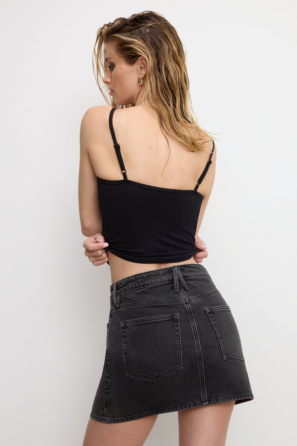 Luxury SUPER STRETCH JERSEY BUSTIER BLACK001