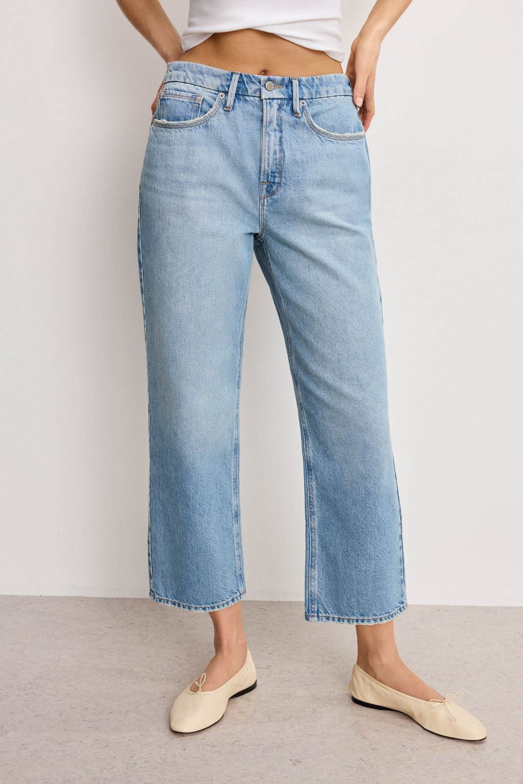 Luxury GOOD 90S CROPPED RELAXED JEANS INDIGO964