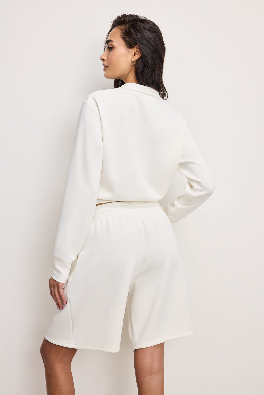 Luxury AIR SOFT HALF ZIP SWEATSHIRT CLOUD WHITE