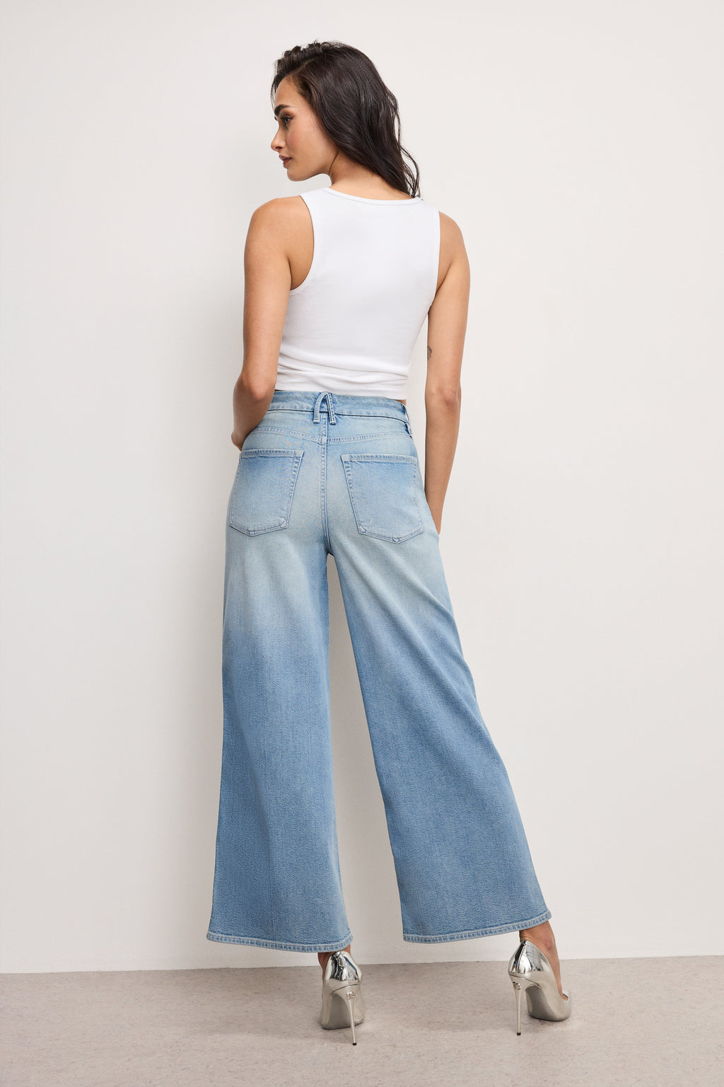 Luxury GOOD SKATE WIDE CROPPED JEANS INDIGO958
