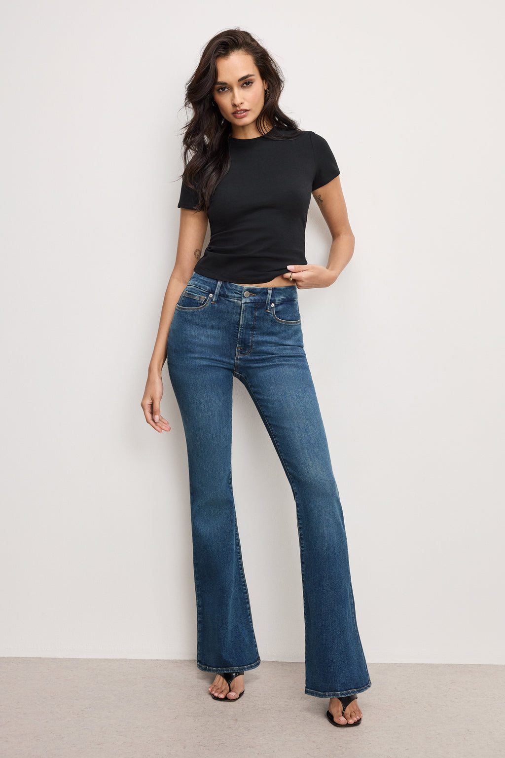 Luxury GOOD LEGS FLARE JEANS LONG BLUE004