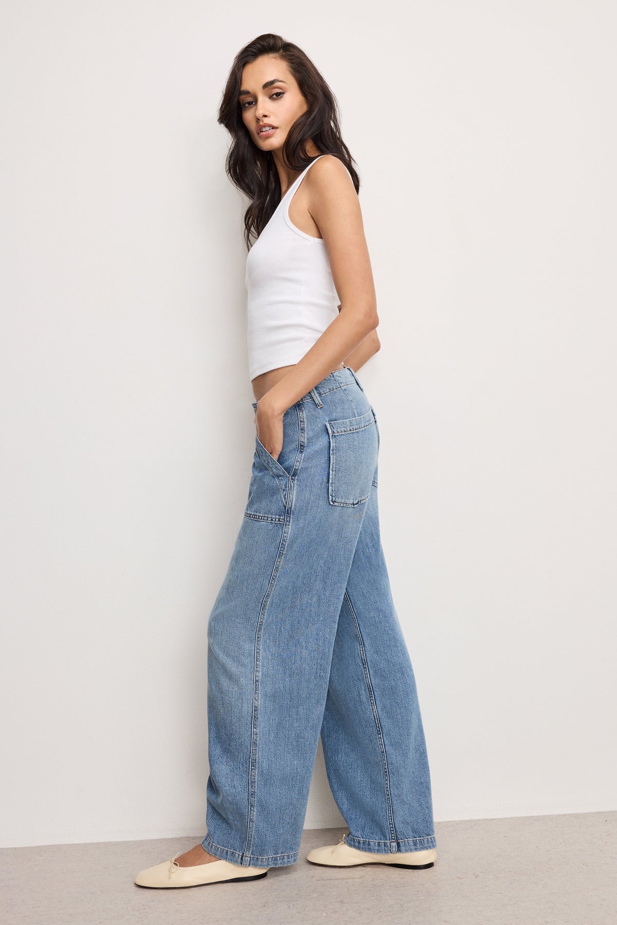 Luxury LITE LINEN DENIM PANTS INDIGO786