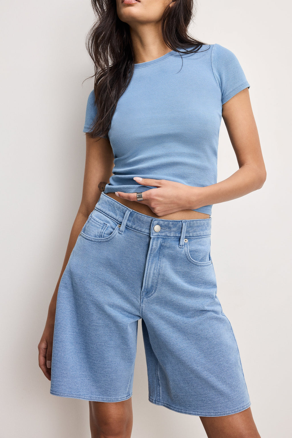 Luxury JEANIUS GOOD EASE BERMUDA SHORTS INDIGO586