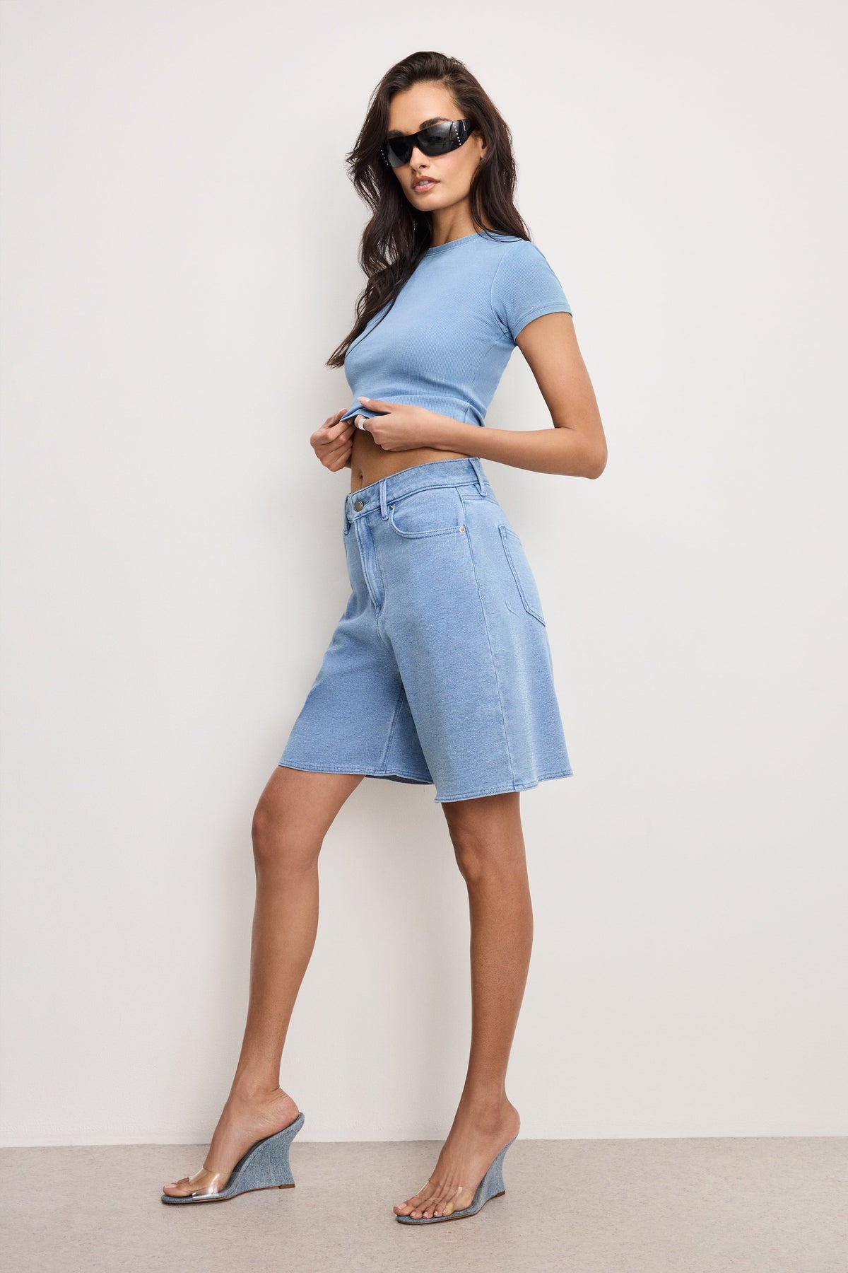 Luxury JEANIUS GOOD EASE BERMUDA SHORTS INDIGO586