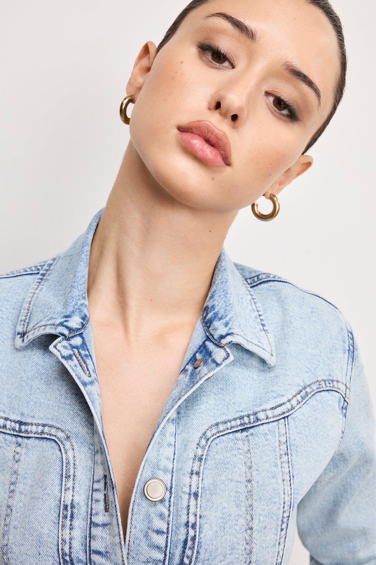 Luxury DOLLY DENIM CORSET DRESS INDIGO1022