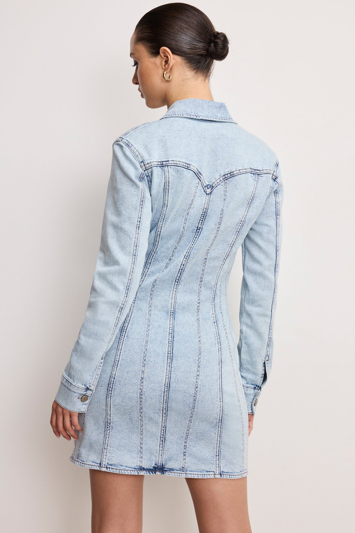 Luxury DOLLY DENIM CORSET DRESS INDIGO1022