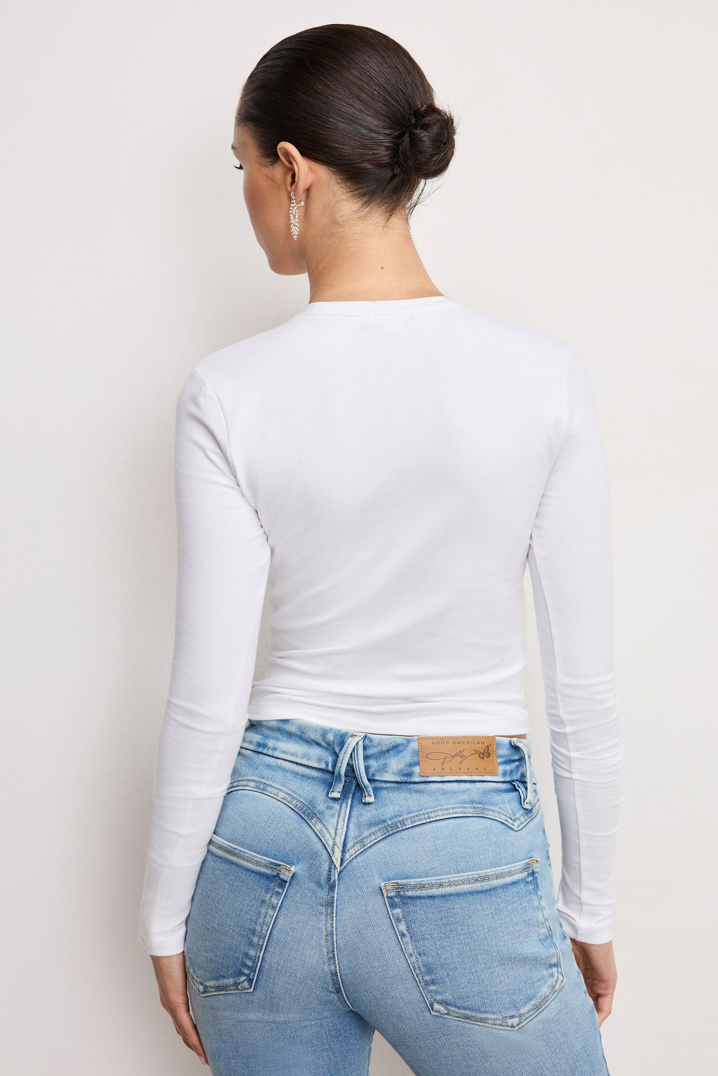 Luxury DOLLY BUTTERFLY SUPER STRETCH LONG SLEEVE WHITE001