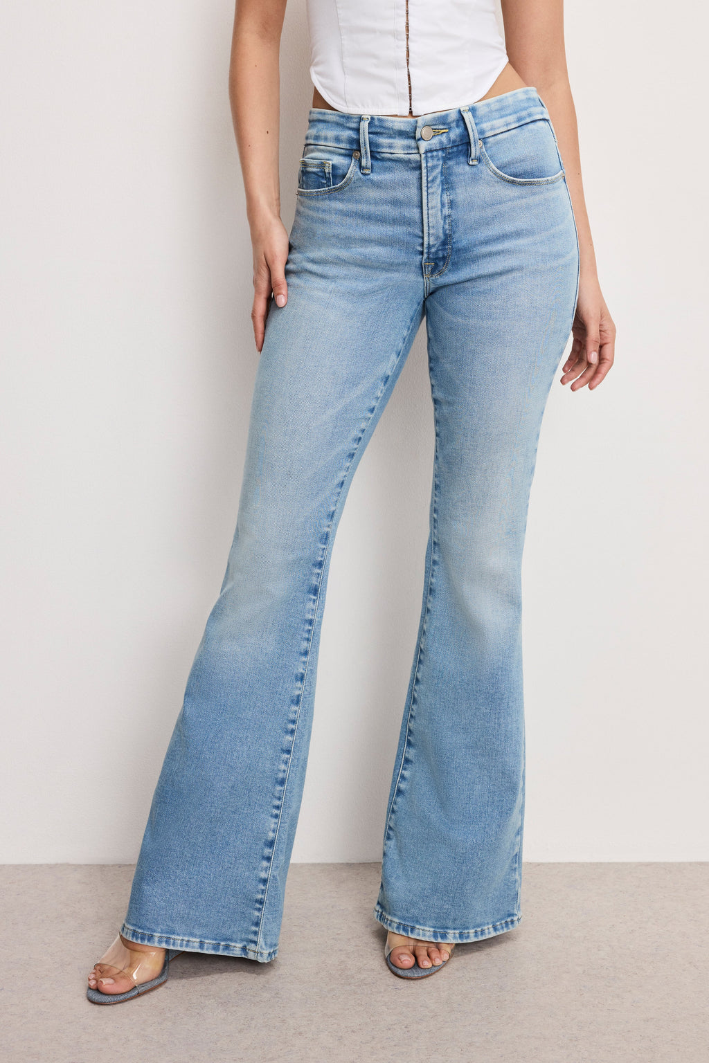 Luxury DOLLY JOLEANS FLARE JEANS INDIGO1019