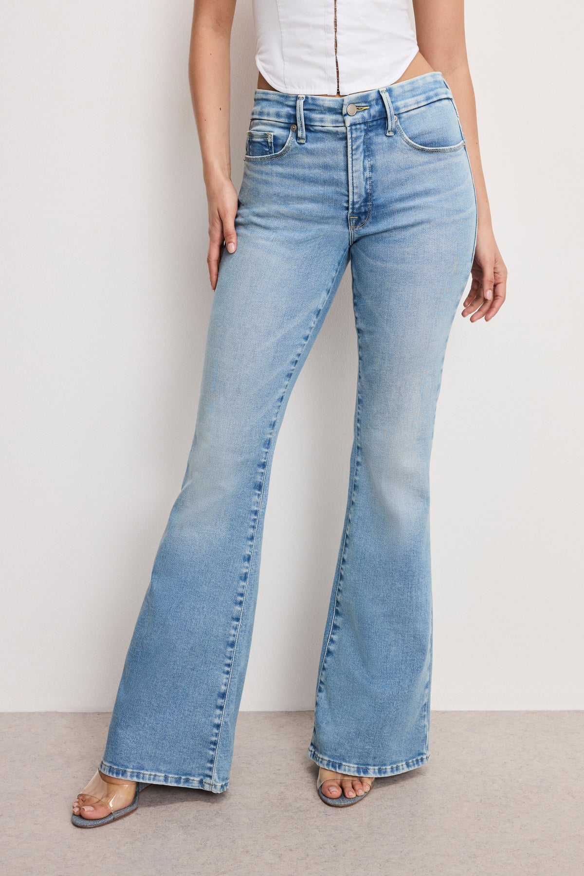 Luxury DOLLY JOLEANS FLARE JEANS INDIGO1019