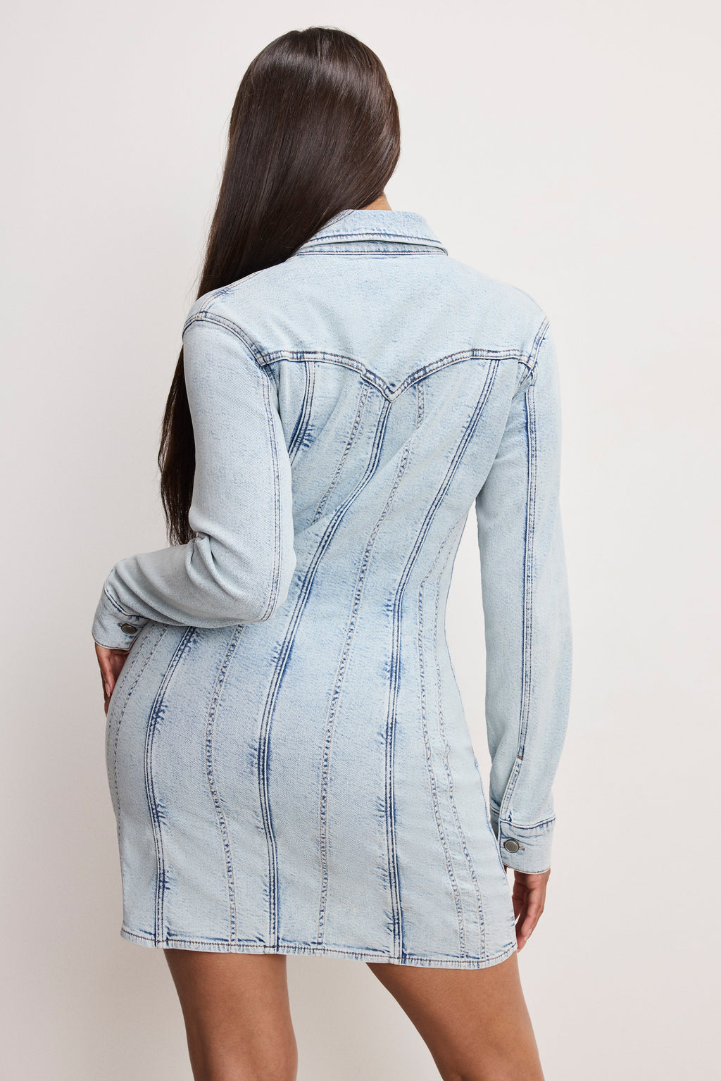 Luxury DOLLY DENIM CORSET DRESS INDIGO1022