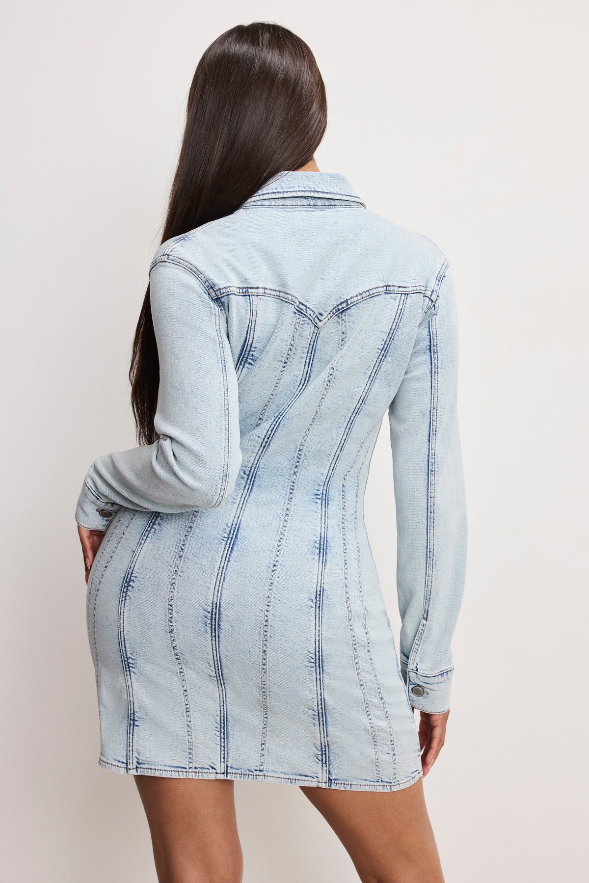 Luxury DOLLY DENIM CORSET DRESS INDIGO1022