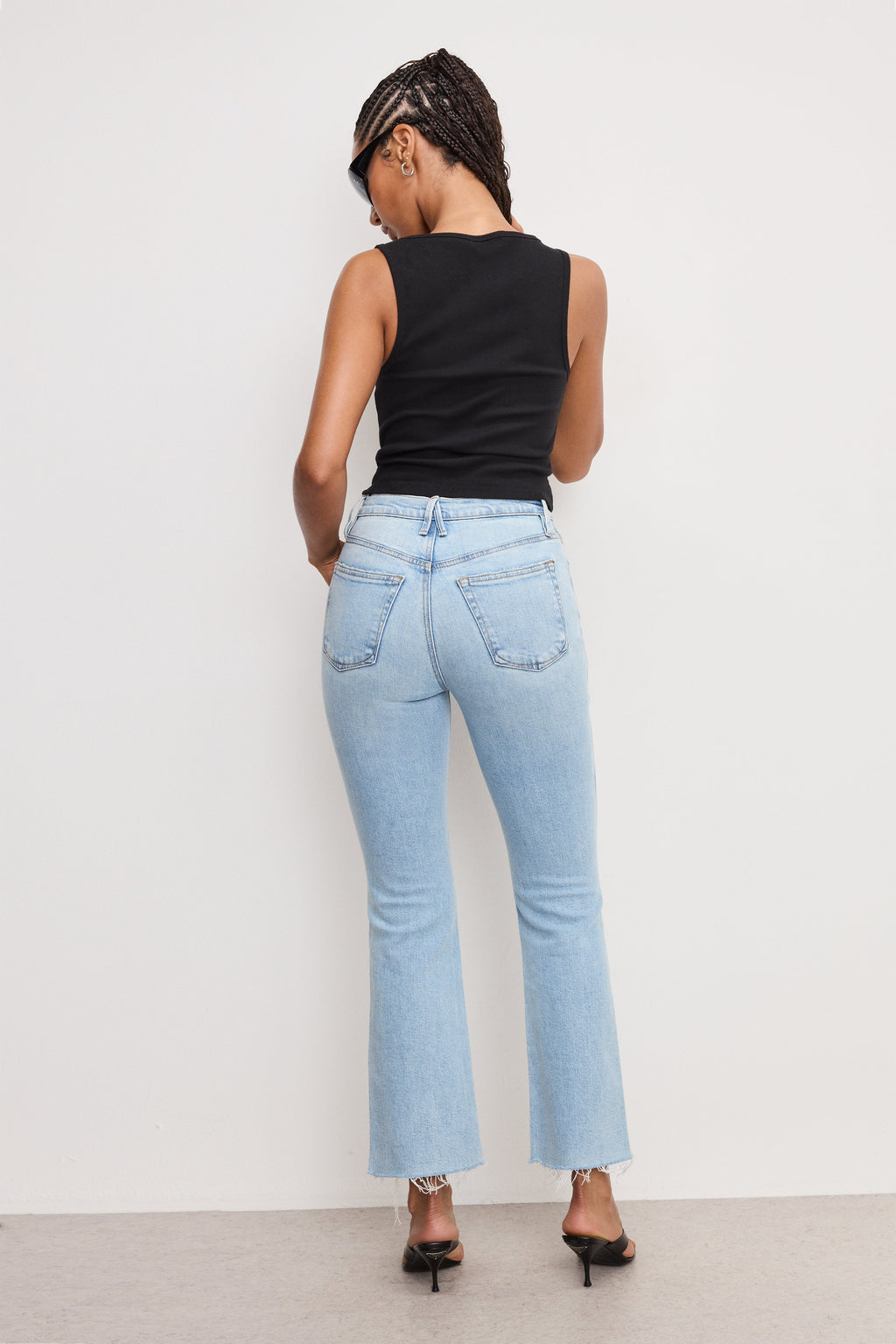 Luxury GOOD KICK FLARE JEANS INDIGO954