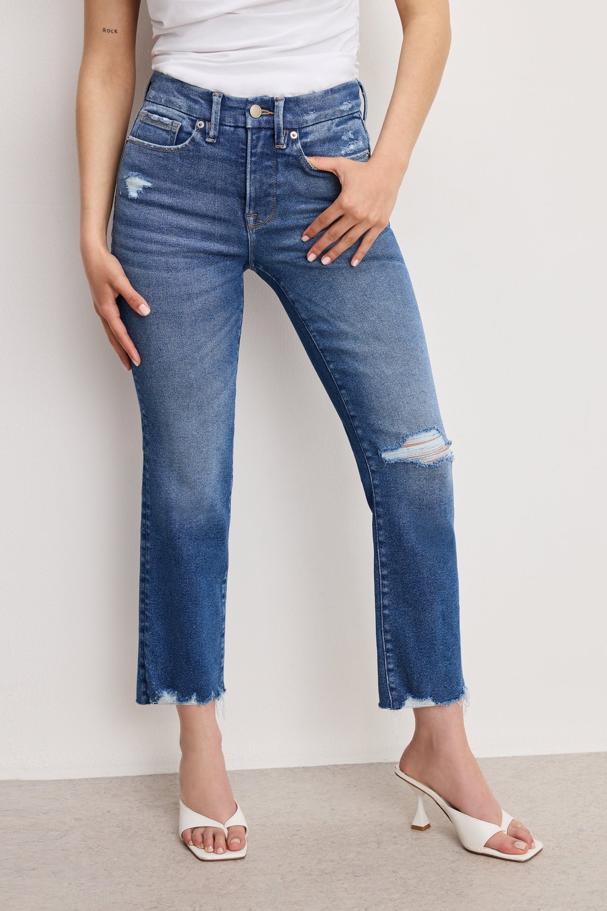 Luxury GOOD PETITE STRAIGHT JEANS INDIGO943